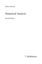 Cover of Numerical Analysis by Walter Gautschi