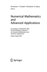 Cover of Numerical Mathematics and Advanced Applications by M. Feistauer