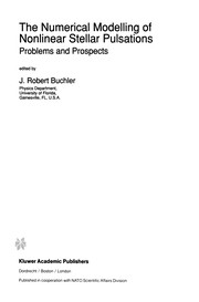 Cover of The Numerical Modelling of Nonlinear Stellar Pulsations by J. Robert Buchler