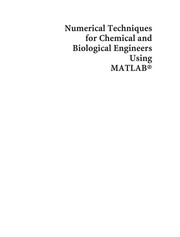 Front cover of Numerical techniques for chemical and biological engineers using MATLAB by S. S. E. H. Elnashaie