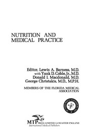Front cover of Nutrition and Medical Practice by Lewis A. Barness