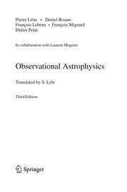 Cover of Observational astrophysics by Pierre Léna