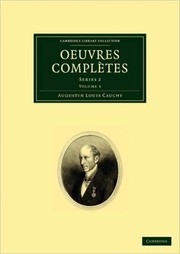 Cover of Oeuvres complétes by Augustin Louis Cauchy