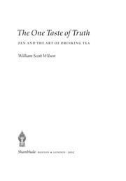 Front cover of The one taste of truth by William Scott Wilson