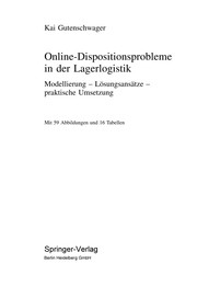 Front cover of Online-Dispositionsprobleme in der Lagerlogistik by Kai Gutenschwager