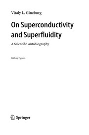 Front cover of On Superconductivity and Superfluidity by Vitaly L. Ginzburg