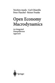 Front cover of Open Economy Macrodynamics by Toichiro Asada