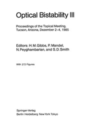 Cover of Optical Bistability III by Hyatt M. Gibbs