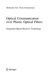 Front cover of Optical Communication over Plastic Optical Fibers by Mohamed Atef