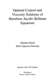 Cover of Optimal control and viscosity solutions of hamilton-jacobi-bellman equations by Martino Bardi