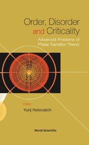 Front cover of Order, disorder and criticality by Yurij Holovatch