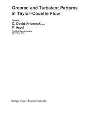 Cover of Ordered and Turbulent Patterns in Taylor-Couette Flow by C. David Andereck