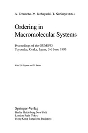 Cover of Ordering in Macromolecular Systems by Akio Teramoto