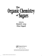 Front cover of The organic chemistry of sugars by Levy, D. E.