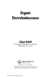 Front cover of Organic electroluminescence by Zakya H. Kafafi