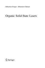 Cover of Organic Solid-State Lasers by Sébastien Forget