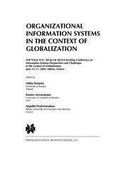 Front cover of Organizational Information Systems in the Context of Globalization by Mikko Korpela