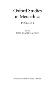 Cover of Oxford studies in metaethics by Russ Shafer-Landau