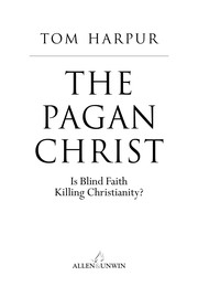 Cover of The pagan Christ by Tom Harpur
