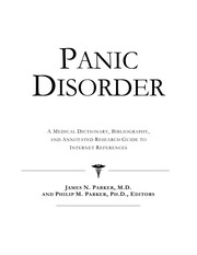 Cover of Panic disorder by James N. Parker