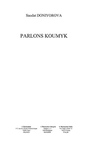 Cover of Parlons koumyk by Saodat Doniyorova