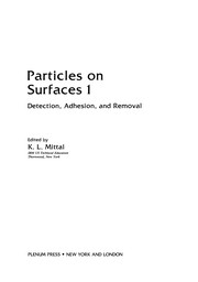 Front cover of Particles on Surfaces 1 by Kashmiri Lal Mittal