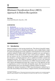 Cover of Pattern recognition in speech and language processing by Wu Chou
