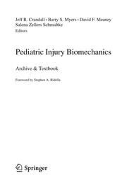 Front cover of Pediatric Injury Biomechanics by Jeff R. Crandall
