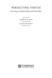 Cover of Perfecting virtue by Lawrence J. Jost