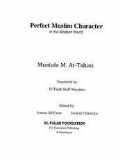 Front cover of Perfect muslim character by Mustafa M. At-Tahan