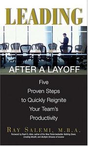 Cover of Leading after a layoff by Ray Salemi