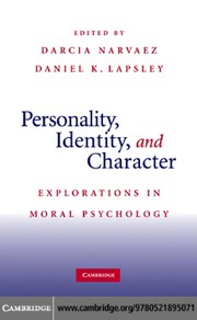 Cover of Personality, identity, and character by Darcia Narváez
