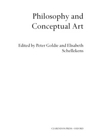 Front cover of Philosophy and conceptual art by Peter Goldie
