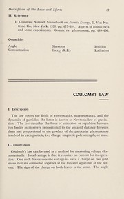 Front cover of Physical laws and effects by C. F. Hix