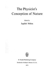 Cover of The Physicist's Conception of Nature by Jagdish Mehra