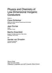 Cover of Physics and Chemistry of Low-Dimensional Inorganic Conductors by Claire Schlenker