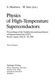 Front cover of Physics of High-Temperature Superconductors by Sadamichi Maekawa