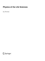Cover of Physics of the life sciences by Jay Newman