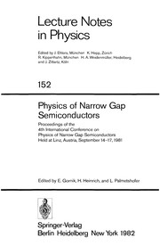 Front cover of Physics of Narrow Gap Semiconductors by E. Gornik