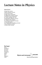 Front cover of Physics of rotating fluids by International Couette-Taylor Workshop (11th 1999 Bremen, Germany)