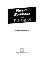 Cover of Physics workbook for dummies by Steven Holzner