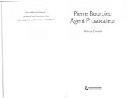 Cover of PIERRE BOURDIEU: AGENT PROVOCATEUR by MICHAEL GRENFELL