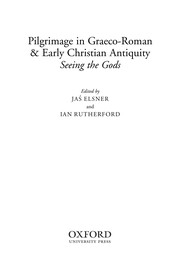 Front cover of Pilgrimage in Graeco-Roman & early Christian antiquity by Jaś Elsner