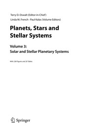 Front cover of Planets, Stars and Stellar Systems by Terry D. Oswalt