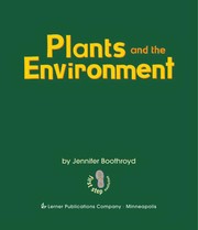 Cover of Plants and the environment by Jennifer Boothroyd
