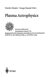 Front cover of Plasma astrophysics by Astrophysics School (7th 1994 San Miniato, Italy)