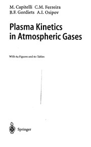 Front cover of Plasma kinetics in atmospheric gases by Mario Capitelli