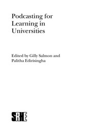 Front cover of Podcasting for learning in universities by Gilly Salmon