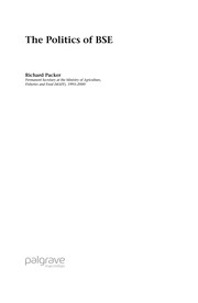 Front cover of POLITICS OF BSE by Richard Packer