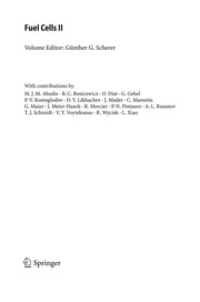 Cover of Fuel Cells II by Günther G. Scherer